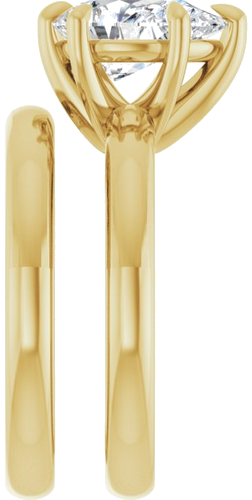 Sužadėtuvių Žiedas „Claw-Prong Solitaire“ 14k yellow gold Pear 10mm x 7mm (9)