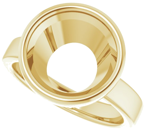 Sužadėtuvių Žiedas „Solitaire“ 585 Geltonojo Aukso Round 11mm (5)