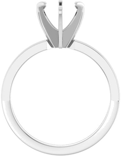 Sužadėtuvių Žiedas „Solitaire“ 585 Baltojo Aukso Round 7.4mm (2)