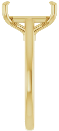 Sužadėtuvių Žiedas „Claw-Pong“ 14k yellow gold Emerald 11mm x 9mm (4)