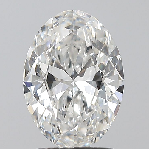 1.7 carat D-SI1 Natūralus Oval Deimantas (1)