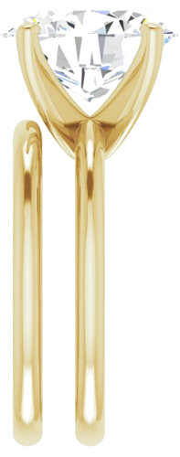 14K Yellow  12x10 mm Oval Solitaire Engagement Ring Mounting (9)