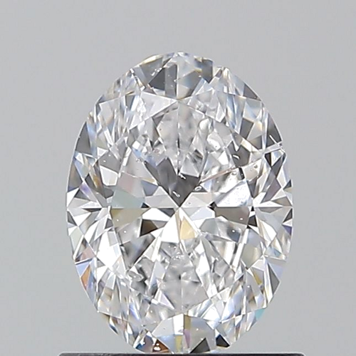 0.9 carat D-SI2 Natūralus Oval Deimantas (1)
