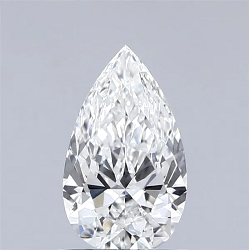 0.7 carat F-VVS1 Natūralus Pear Deimantas (1)