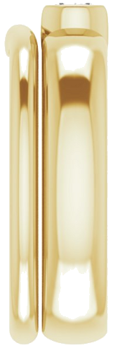 Sužadėtuvių Žiedas „Half-Bezel Solitaire“ 14k yellow gold Round 4.4mm (9)