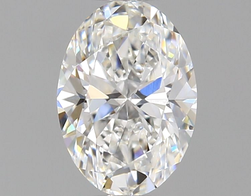 0.4 carat F-VVS2 Natūralus Oval Deimantas (1)