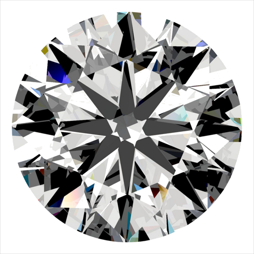 0.3 carat F-VS2 GD cut Natūralus Round Deimantas (1)