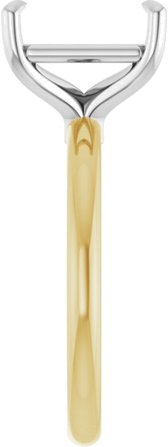 Sužadėtuvių Žiedas 585 Baltojo Ir Geltonojo Aukso Emerald 10mm x 8mm (4)