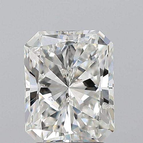 2.01 carat H-SI2 Natūralus Radiant Deimantas (1)