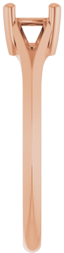 Sužadėtuvių Žiedas „Solitaire Split Shank“ 14k rose gold Cushion 5mm (4)