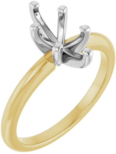 Sužadėtuvių Žiedas 18k yellow/white gold Marquise 10mm x 5mm (1)