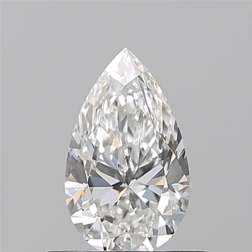 0.51 carat F-VVS1 Natūralus Pear Deimantas (1)