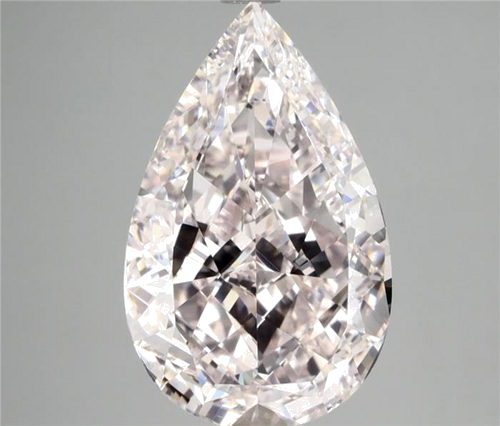 3.69 carat Light Pink-VVS1 Natūralus Pear Deimantas (1)