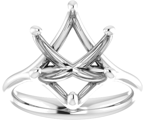 Sužadėtuvių Žiedas „Solitaire“ 585 Baltojo Aukso Oval 12mm x 10mm (3)