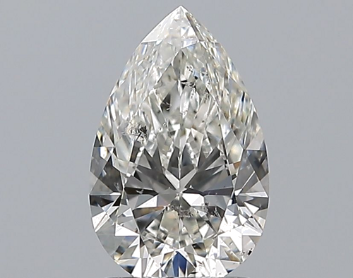 1.51 carat H-SI2 Natūralus Pear Deimantas (1)