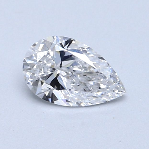 0.61 carat D-SI2 Natūralus Pear Deimantas (1)