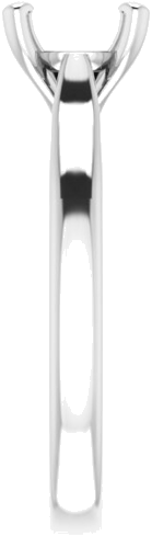 Sužadėtuvių Žiedas „Solitaire“ 585 Baltojo Aukso Round 7mm (4)