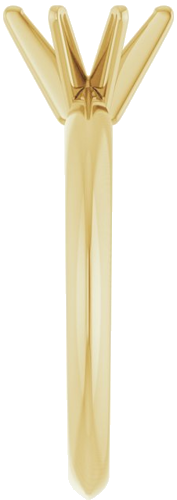 Sužadėtuvių Žiedas „Solitaire“ 585 Geltonojo Aukso Oval 7.5mm x 5.5mm (4)