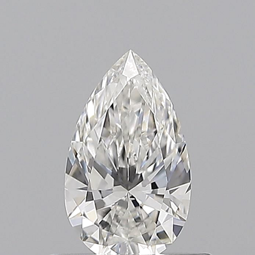 0.51 carat F-VVS2 Natūralus Pear Deimantas (1)