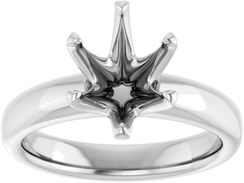 Sužadėtuvių Žiedas „Solstice Solitaire®“ 14k white gold Oval 10mm x 8mm (3)