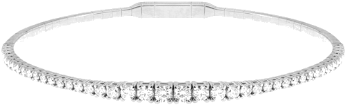 1 ct Round-cut F/G-VS/SI natūraliais deimantais inkrustuota aukso Tennis apyrankė (1)