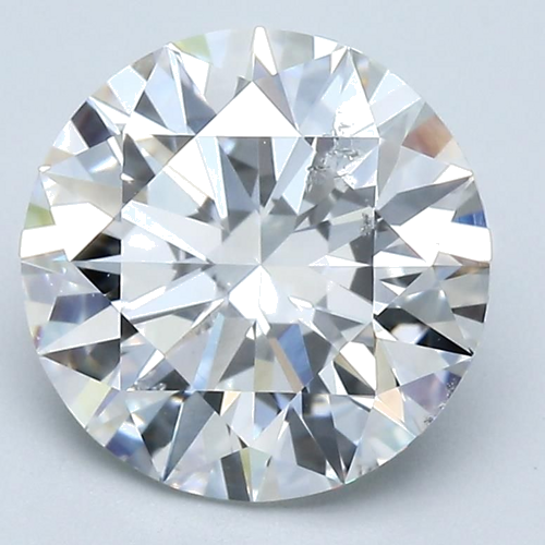 3.08 carat F-SI2 Excellent cut Natūralus Round Deimantas (1)