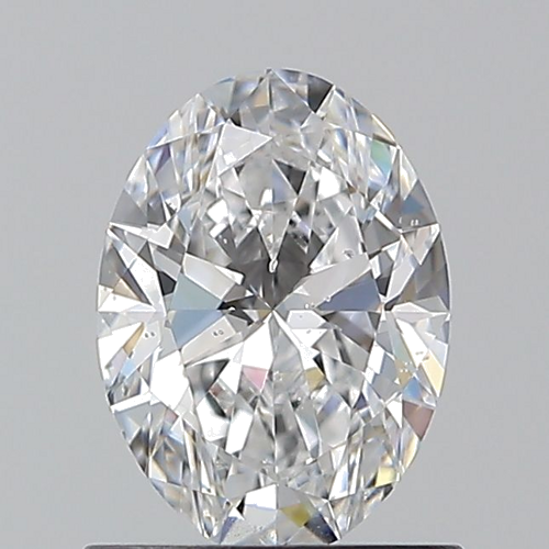 0.9 carat D-SI2 Natūralus Oval Deimantas (1)