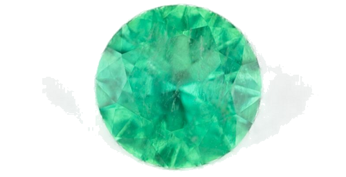 0.41 carat GREEN Round Smaragdas (1)