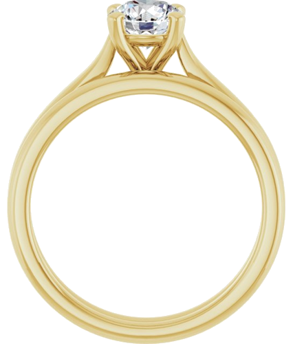 14K Yellow 5.8 mm Round Engagement Ring Mounting (7)