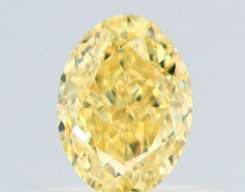 0.54 carat Fancy Intense Yellow-VVS1 Natūralus Oval Deimantas (1)