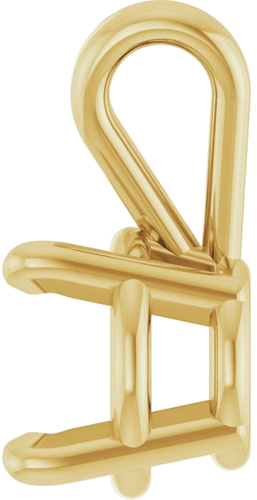 Pakabukas „Round 4-Prong Basket“ 14k yellow gold Round 6mm (3)