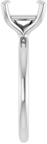 Sužadėtuvių Žiedas „Solitaire“ 585 Baltojo Aukso Square 7mm (4)