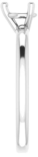 Sužadėtuvių Žiedas „Solitaire“ 14k white gold Round 5.2mm (4)