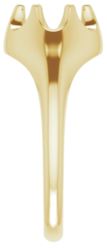 10K Yellow 6 mm Round Solitaire Engagement Ring Mounting (4)