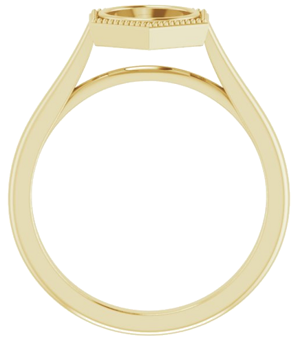 14K Yellow 6.5 mm Round Solitaire Engagement Ring Mounting (2)