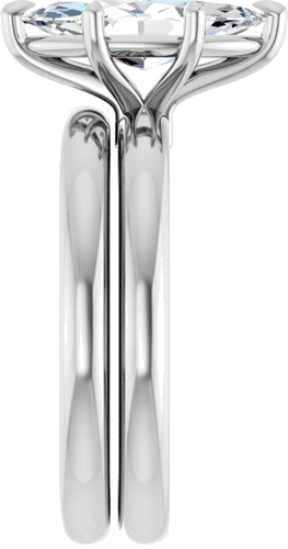 14K White 12x6 mm Marquise Solitaire Engagement Ring Mounting (9)