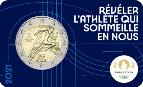 2021 France Paris 2024 Olympic games 2 Euro BU coin (5)