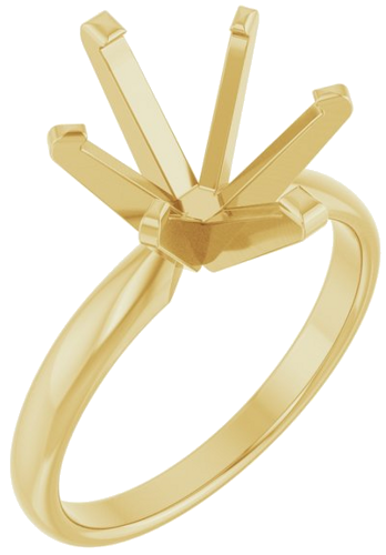 Sužadėtuvių Žiedas „Solitaire“ 585 Geltonojo Aukso Oval 11mm x 9mm (1)