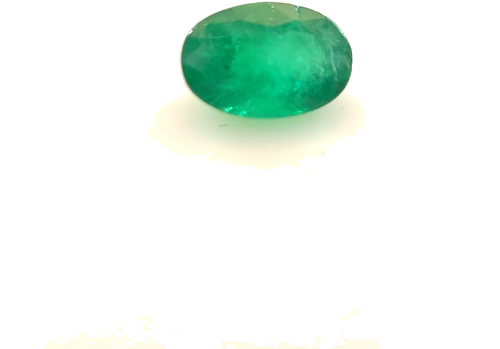 0.58 carat GREEN Oval Smaragdas (1)
