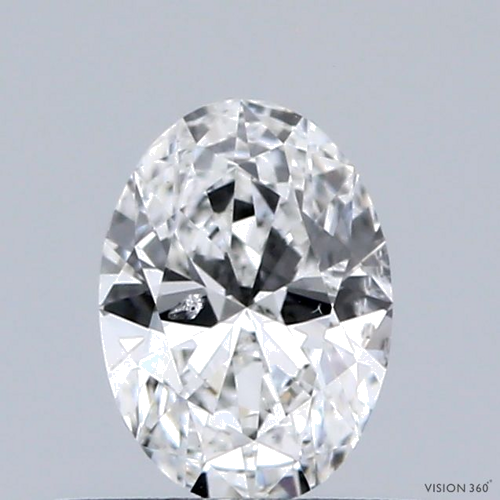 0.46 carat F-SI2 Natūralus Oval Deimantas (1)