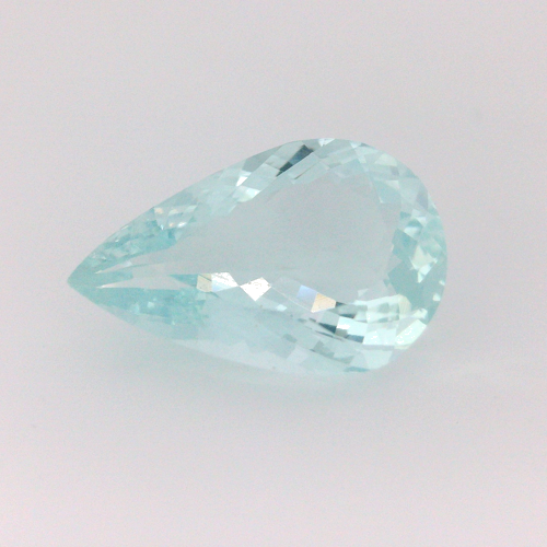 7.69 carat GREEN Pear Aquamarine (1)