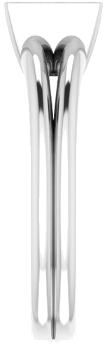 Sterling Silver 5.5 mm Square Engagement Ring Mounting (4)