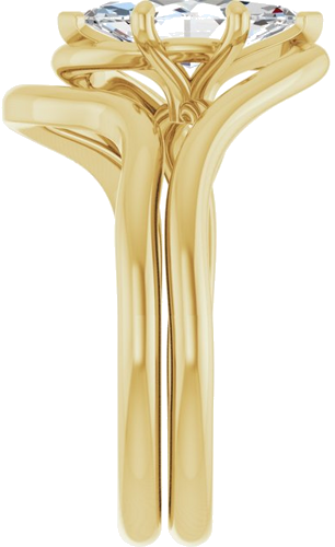 Sužadėtuvių Žiedas „Bypass“ 14k yellow gold Marquise 10.5mm x 5.5mm (9)