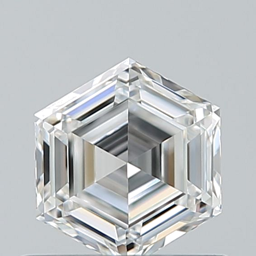 0.5 carat F-VVS1 Natūralus Hexagonal Deimantas (1)