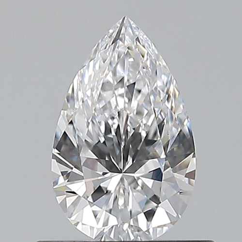 0.6 carat D-VS2 Natūralus Pear Deimantas (1)
