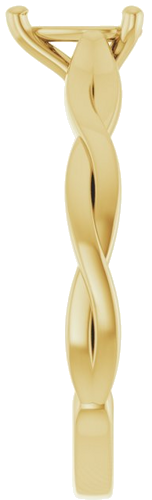 Sužadėtuvių Žiedas „Infinity-Inspired“ 14k yellow gold Pear 6mm x 4mm (4)