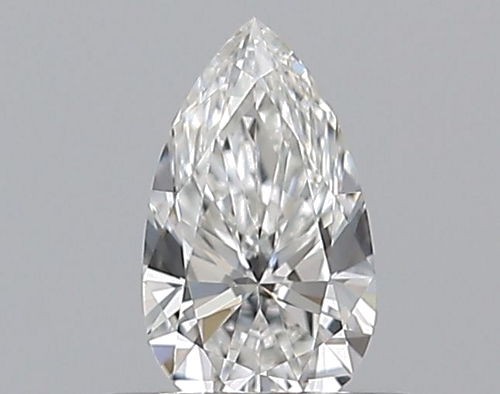 0.3 carat F-VVS2 Natūralus Pear Deimantas (1)