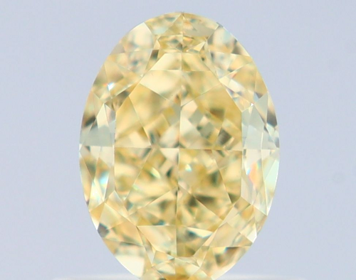 0.79 carat Fancy Yellow-VS1 Natūralus Oval Deimantas (1)
