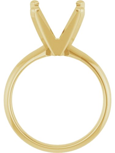 Sužadėtuvių Žiedas „Solitaire“ 14k yellow gold Square 8mm (2)