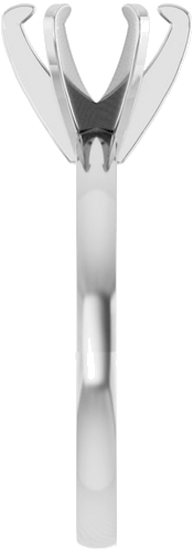 Sužadėtuvių Žiedas „Solitaire“ 585 Baltojo Aukso Round 7.4mm (4)